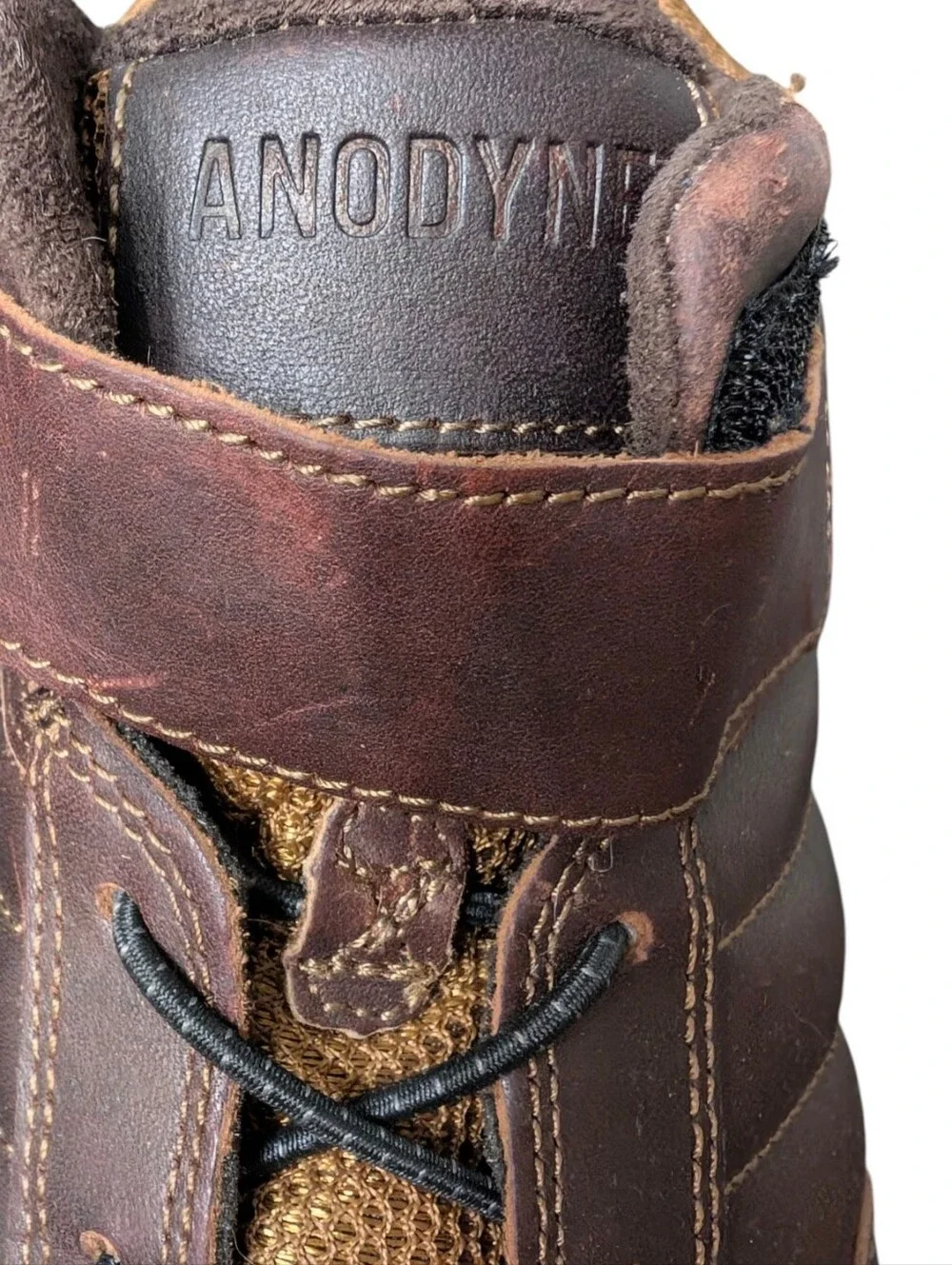 Anodyne No. 56 Leather‎ Hiking Boots Brown Wide 11W Comfort Trail Shoes Diabetic